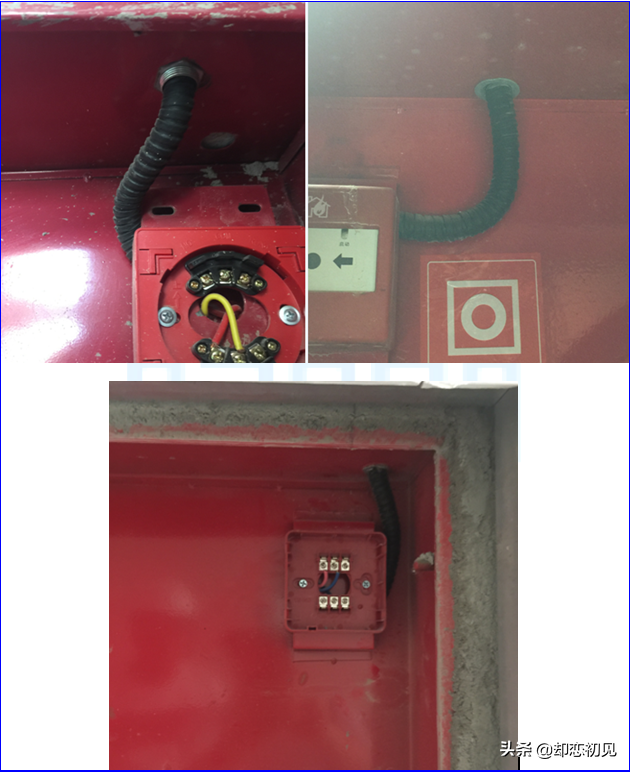 消火栓报警按钮穿线管在预埋阶段，一定要谨记一个原则：“开门见栓见按钮”，所以一定要先弄明白消火栓箱门的开启方向，线管下插一定要找准按钮的位置，这样在箱体安装的时候