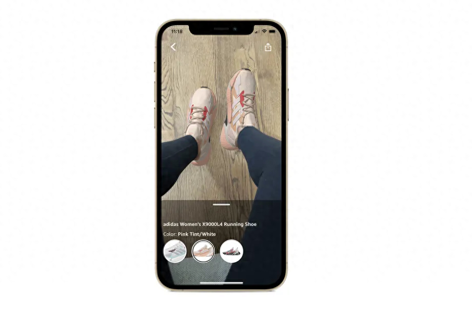 编译/VR陀螺近日，亚马逊的一篇博文称，《亚马逊》APP的iOS版本现已推出AR试鞋功能，iPhone 7及以上的手机型号可使用，Android版本会尽快推出。该功能面向地区为美国和加拿大，支持Ne
