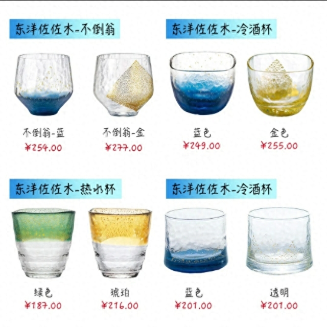 圣诞礼物推荐第一弹:50款美炸的日本小众手工玻璃杯