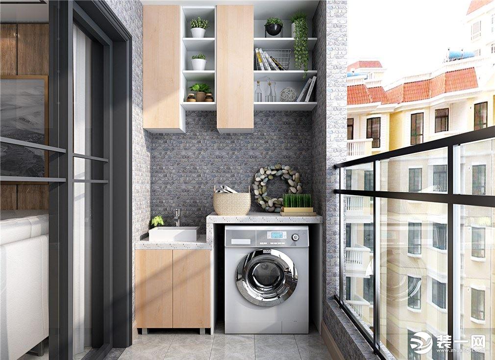 由于现代小户型房子越来越多，卫生间空间面积比较小，很多人会选择把洗衣机安装在阳台位置。但阳台是要经历风吹日晒的地方，所以阳台洗衣柜材质的选择就很重要了，那阳台洗衣