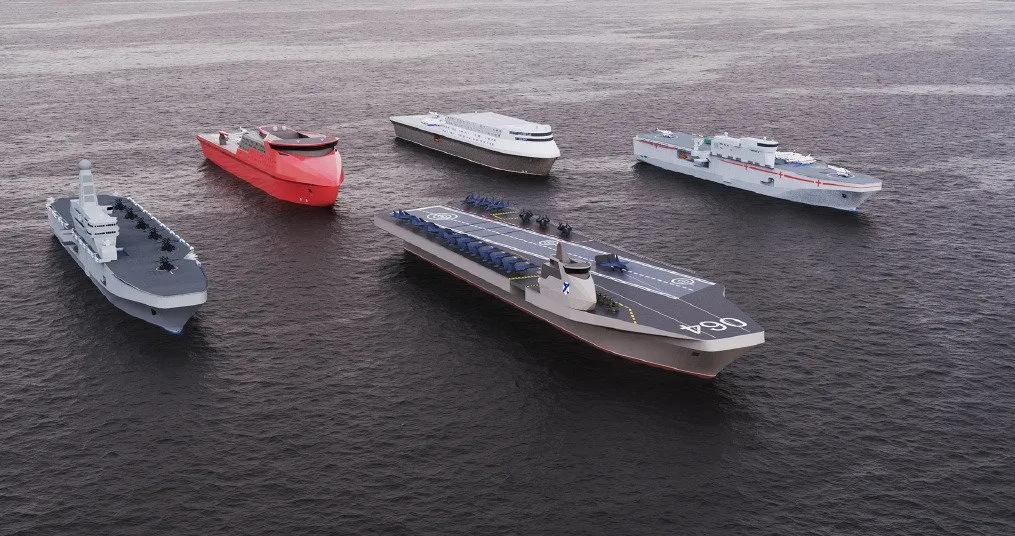 “瓦拉号”新概念舰，为模块化设计，出标准的航母舰型外，还可根据不同需要衍生出：两栖攻击舰、医疗船、运输舰…等大型舰船，是一型多舰的设计理念。最近在俄罗斯国防部在莫